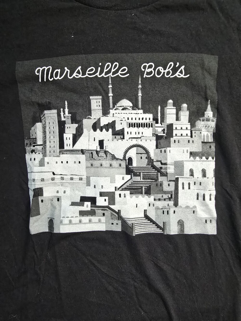 Wes Anderson THE PHOENICIAN SCHEME Promo T-Shirt Marseille Bob's Rare Size M - Picture 2 of 5